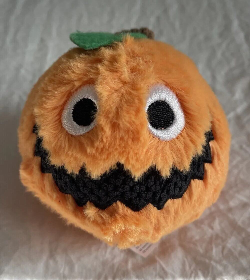 Scentsy Bitty Buddy Pumpkin Jack-o-lantern Halloween Orange Plush Stuffed 3”